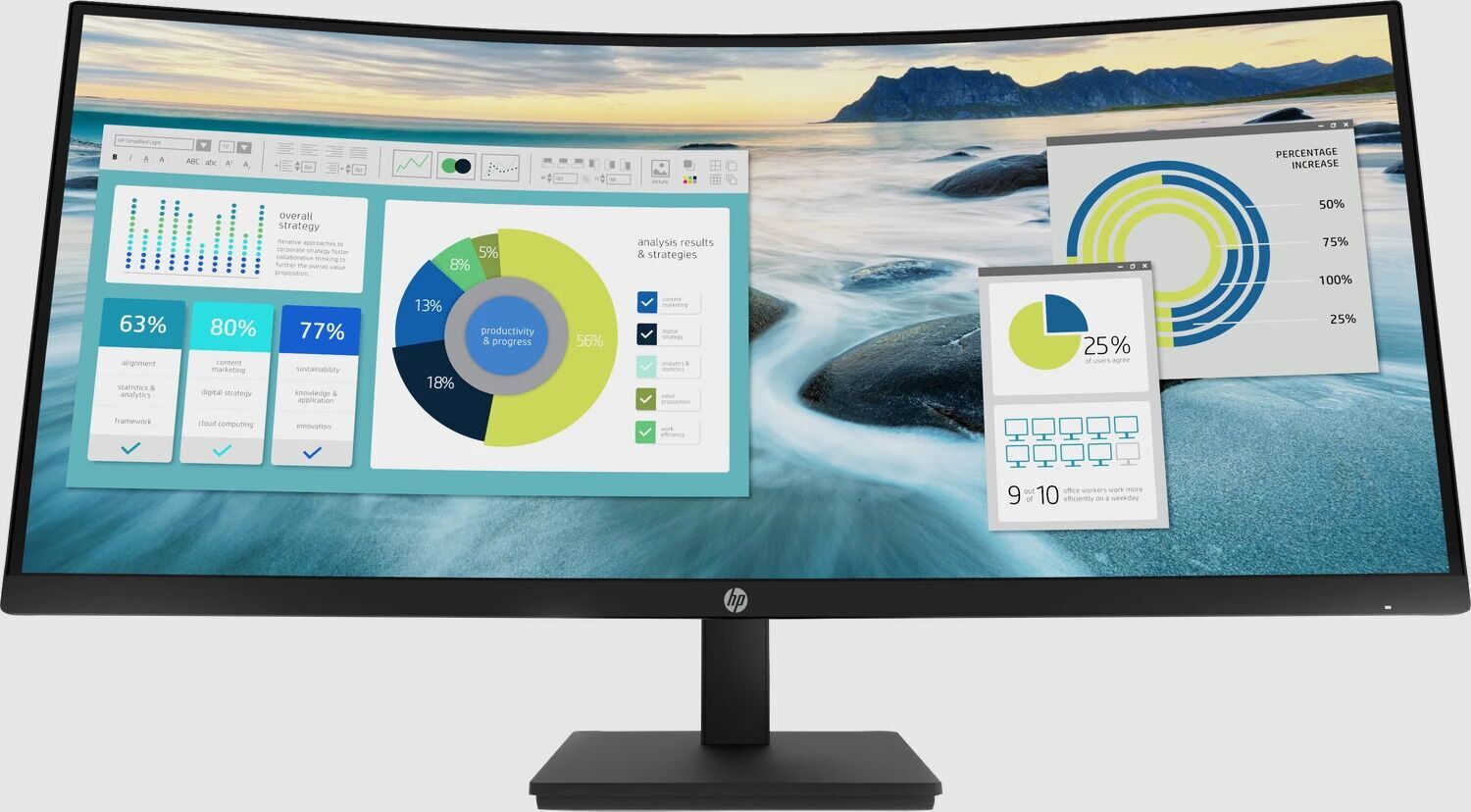HP P34hc G4   34"   Schwarz - Refurbished