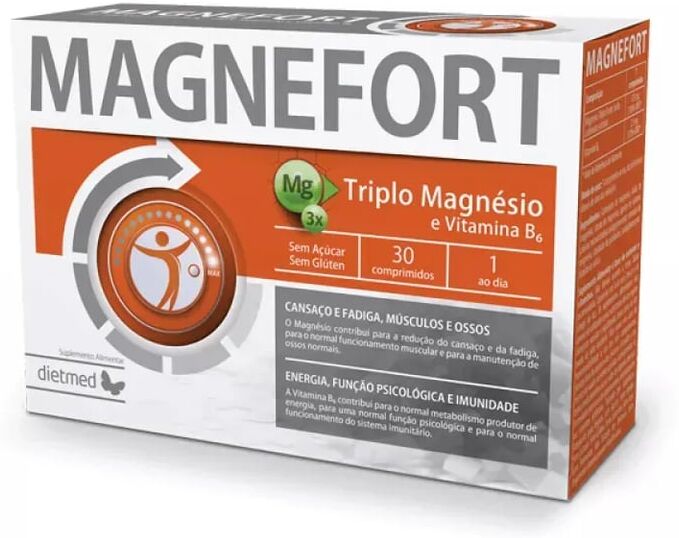Dietmed Magnefort Magnésio Triplo 30 Tabs