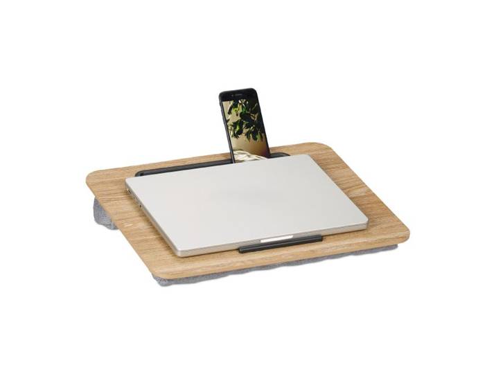 Relaxdays Laptopkissen mit Handyhalter