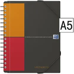 Oxford Business Collegeblock »International Meetingbook« A5 kariert, Premium-Papier weiß