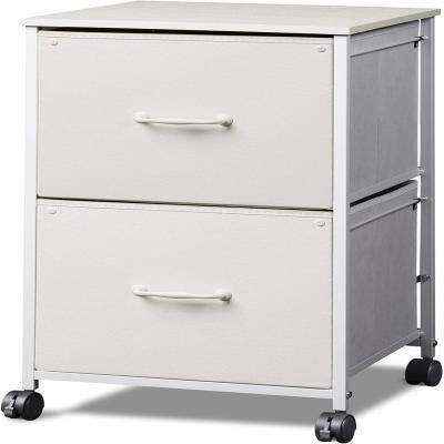 No "2 Drawer Mobile File Cabinet - 15.7""D x 15.4""W x 26.8""H"