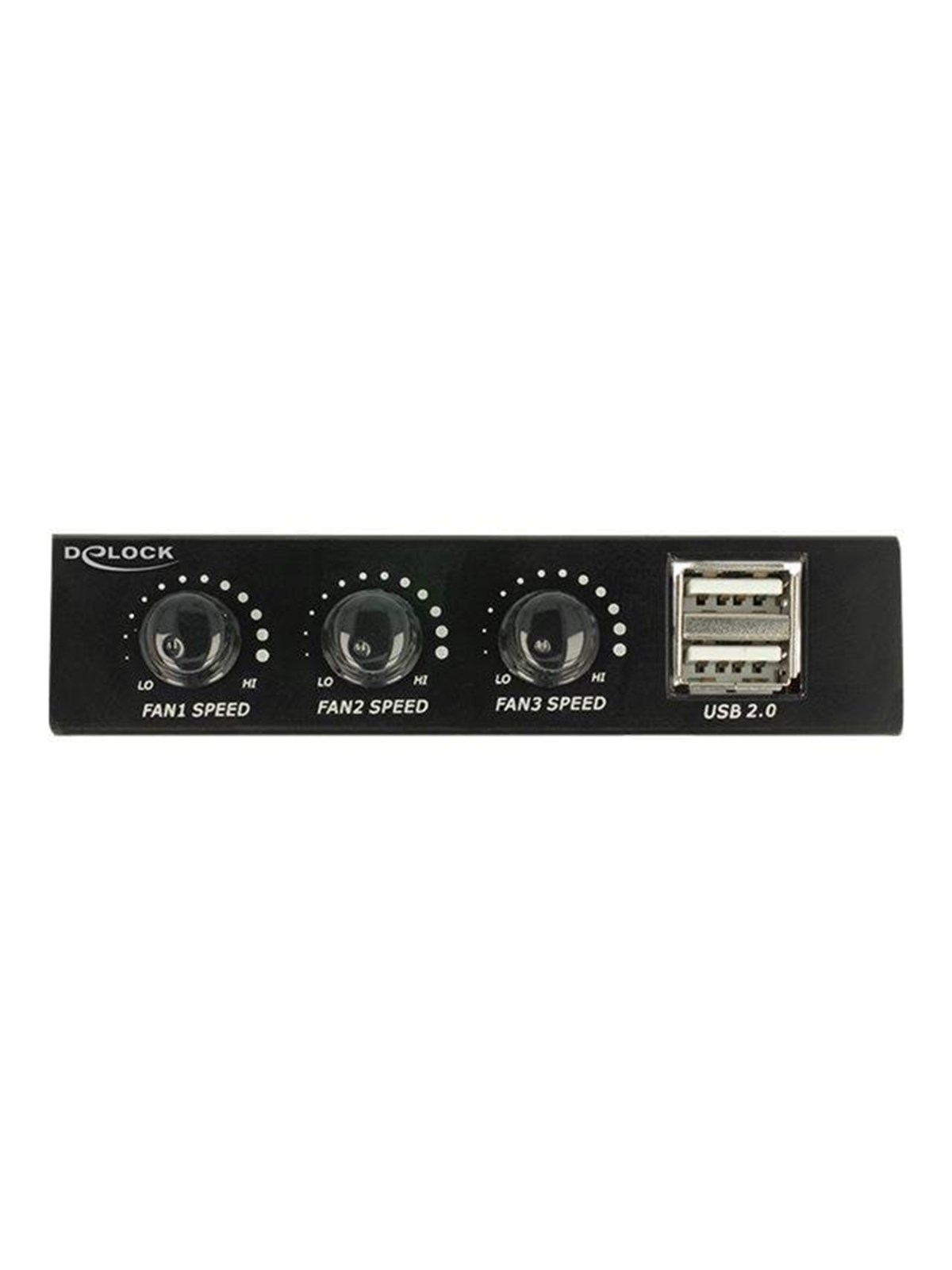 DeLOCK 3.5" Front Panel > 2 x USB 2.0 and Fan Control