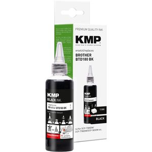 KMP kompatibel für Brother BTD180BK, 7500 Seiten, schwarz,  Tinte