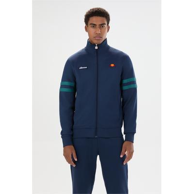 Sweatshirt ELLESSE "Roma", Herren, Gr. XL, blau, 50% Polyester, 50% Baumwolle, bestickt, mehrfarbig, normal, hoch geschlossener Ausschnitt, Sweatshirts Sweatshirt, im lässigen Design