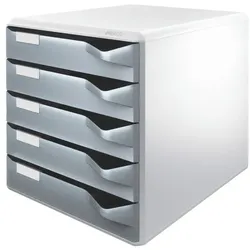 Leitz Schubladenbox 5280 »Post-Set« grau, 28.5x29x35.5 cm