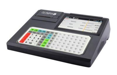 Registrierkasse Olympia K200 Plus, Android 11, 50 Nutzer, 7″ Display, USB-A/LAN/Kassenladen-Port, Thermodruck, ohne Schublade, schwarz