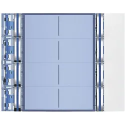 Bticino, Zubehör Gebäudesicherheit, Frontblende Ruftastmodul 8Rt-D Allwhite