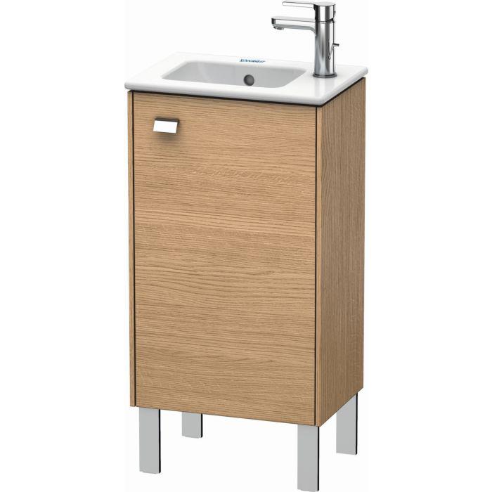 Duravit Brioso Waschtischunterbau BR4400R1052 420x683mm, Europ. Eiche, Tür rechts, Griff Chrom