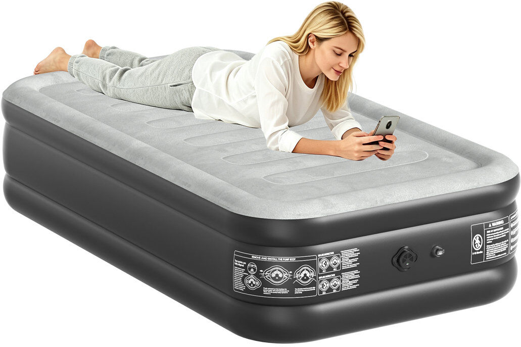 Rebrilliant Air Bed Grey Single