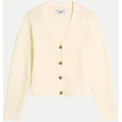 Relaxed-Fit Cardigan Weiß XS