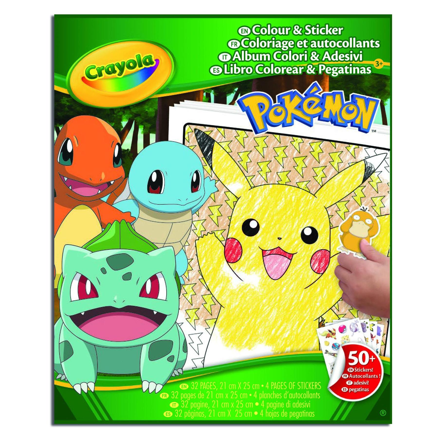 Crayola Kreatives Spiel Pokemon Album Farbe und (071662127404)
