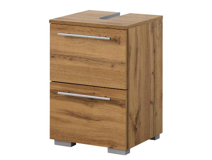 Waschbeckenunterschrank Carlos 40cm Braun/Eiche Landhaus Dekor