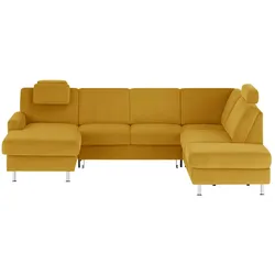 meinSofa Wohnlandschaft Mit verschiedenen Funktionen verfügbar Jana , gelb , Maße (cm): B: 309 H: 87 T: 235.0