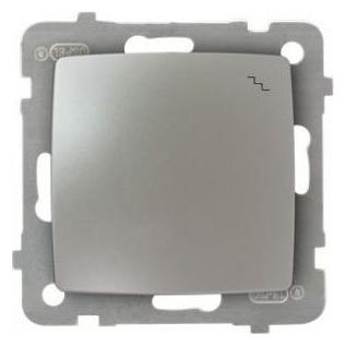 Ospel Karo einzelner silberner Perlmutt-Treppenschalter (ŁP-3S (LP-3S/m/43)