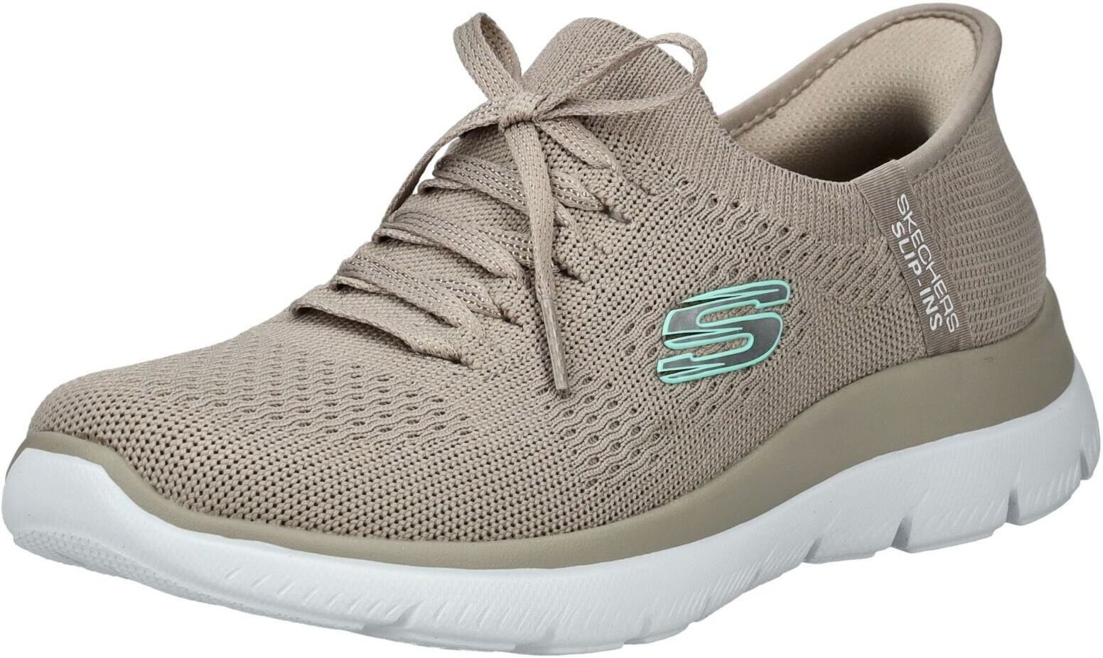 Sneaker SKECHERS "Skechers Sneaker Textil", Damen, Gr. 36, Textil, beige, Schuhe Sneaker