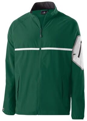 Holloway 229543 Weld Jacket in Forest Green/White size 2XL   Polyester/Spandex Blend