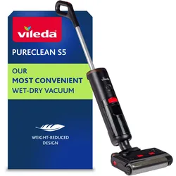 Vileda PureClean S5 Nass- und Trockensauger mit Zubehör - schwarz