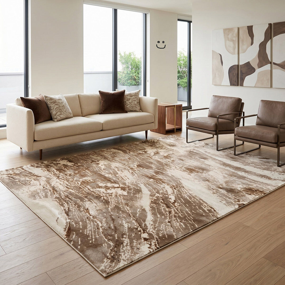 Brayden Studio Abstract Flatweave Kilim Grey Rectangle 160 x 230 cm