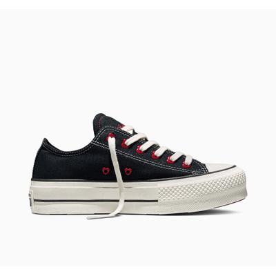 Sneaker CONVERSE "CHUCK TAYLOR ALL STAR LIFT", Damen, Gr. 39, schwarz (schwarz, egret, days ahead), Textil, Schuhe Sneaker, Valentine Love Edition
