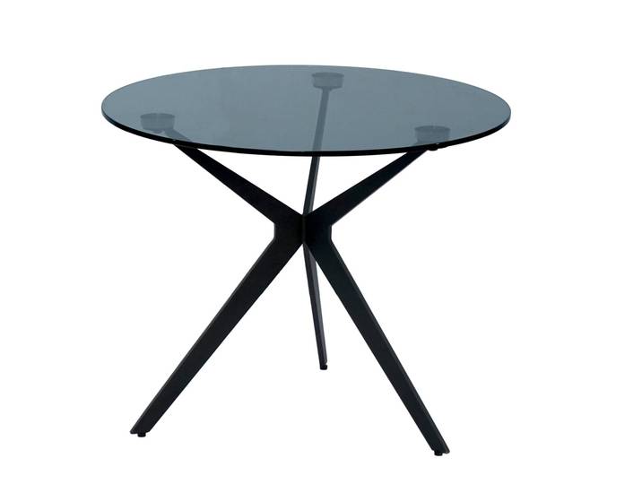 Dieter Knoll Beistelltisch VARESE 2, grau, Glas