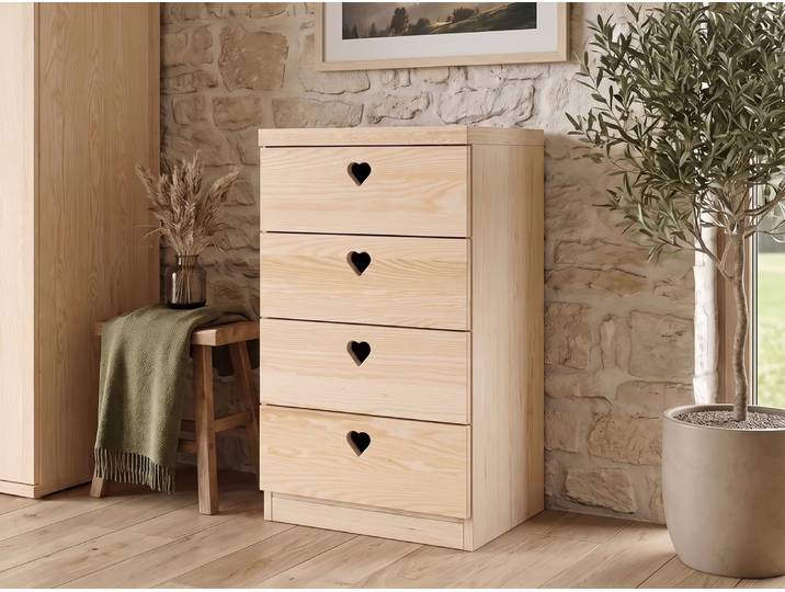 Eschenkommode „Heidi“ 50 cm Massivholz Esche