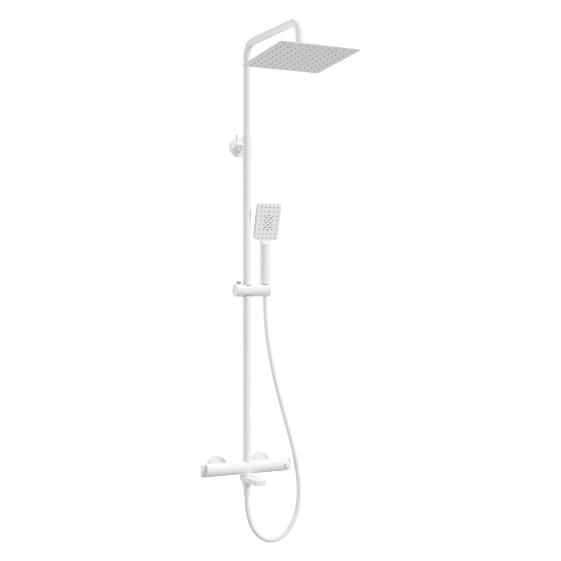 Deante Regendusche mit thermostatischer Badewannenarmatur (NAC_A1HT)