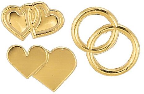Wachsmotive "Hochzeit" gold