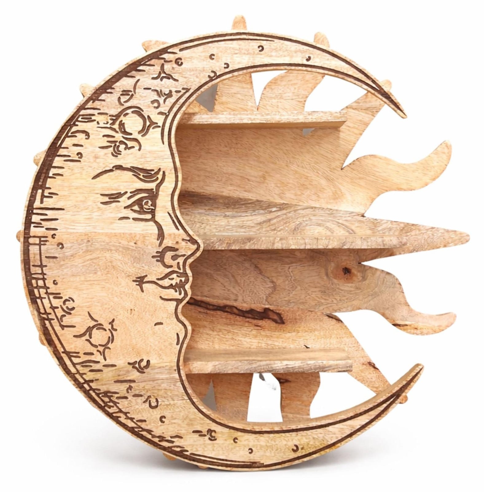 Ancient Wisdom Wandplank met drie niveaus voor de woonkamer of slaapkamer