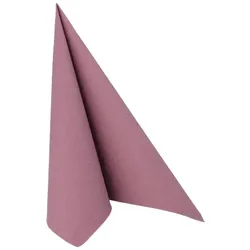 50 Servietten `ROYAL Collection` 1/4-Falz 40 cm x 40 cm plum