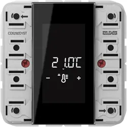Jung CD5292D1ST KNX Raumcontroller-Modul, 2fach, F50, Secure, Serie CD CD 5292 D 1ST