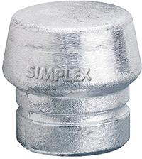 HALDER Schlagkopf für Schonhammer Simplex, Weichmetall, hart