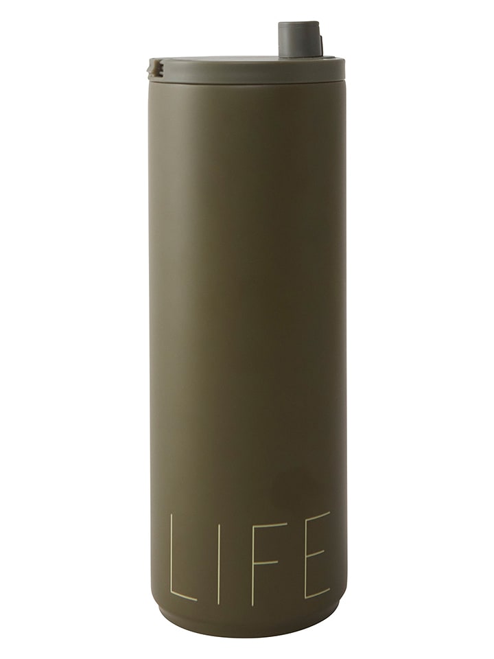 Design Letters Thermobecher "Life" in Oliv - 500 ml - onesize