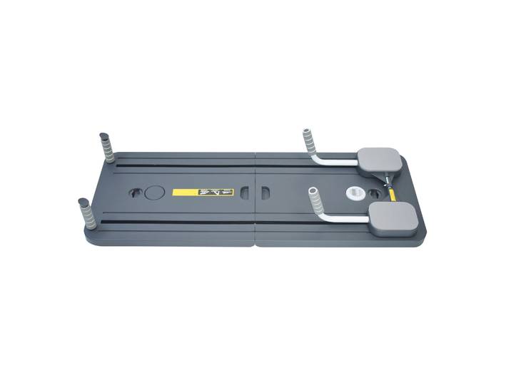 Pilates Board klappbar mit Widerstandsbändern schwarz