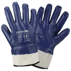 Tecwerk, Schutzhandschuhe, Handschuhe Neckar Grösse 10 blau Nitrilvollbeschichtung EN 388 PSA-Kategorie II (10)