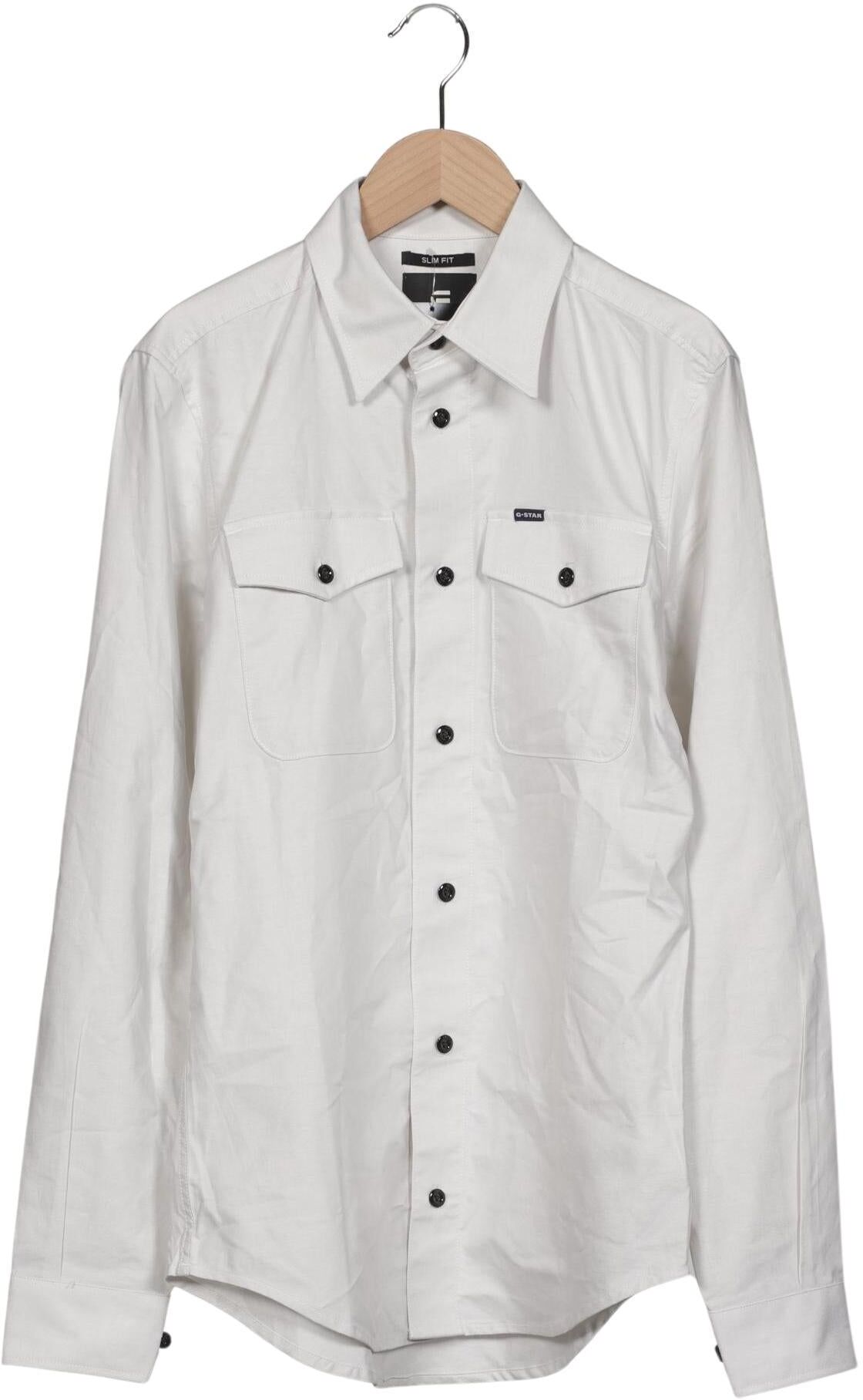 G Star RAW Herren Hemd, Weiß, Gr. XS, Baumwolle - Second Hand