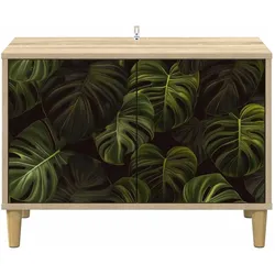 vidaXL, TV Möbel, Famelin (Palmblattmuster) (33 x 69 x 50 cm)