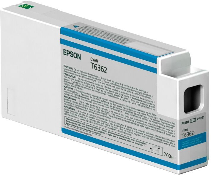Epson T636200 UltraChrome HDR Ink Cartridge 700ml - Cyan