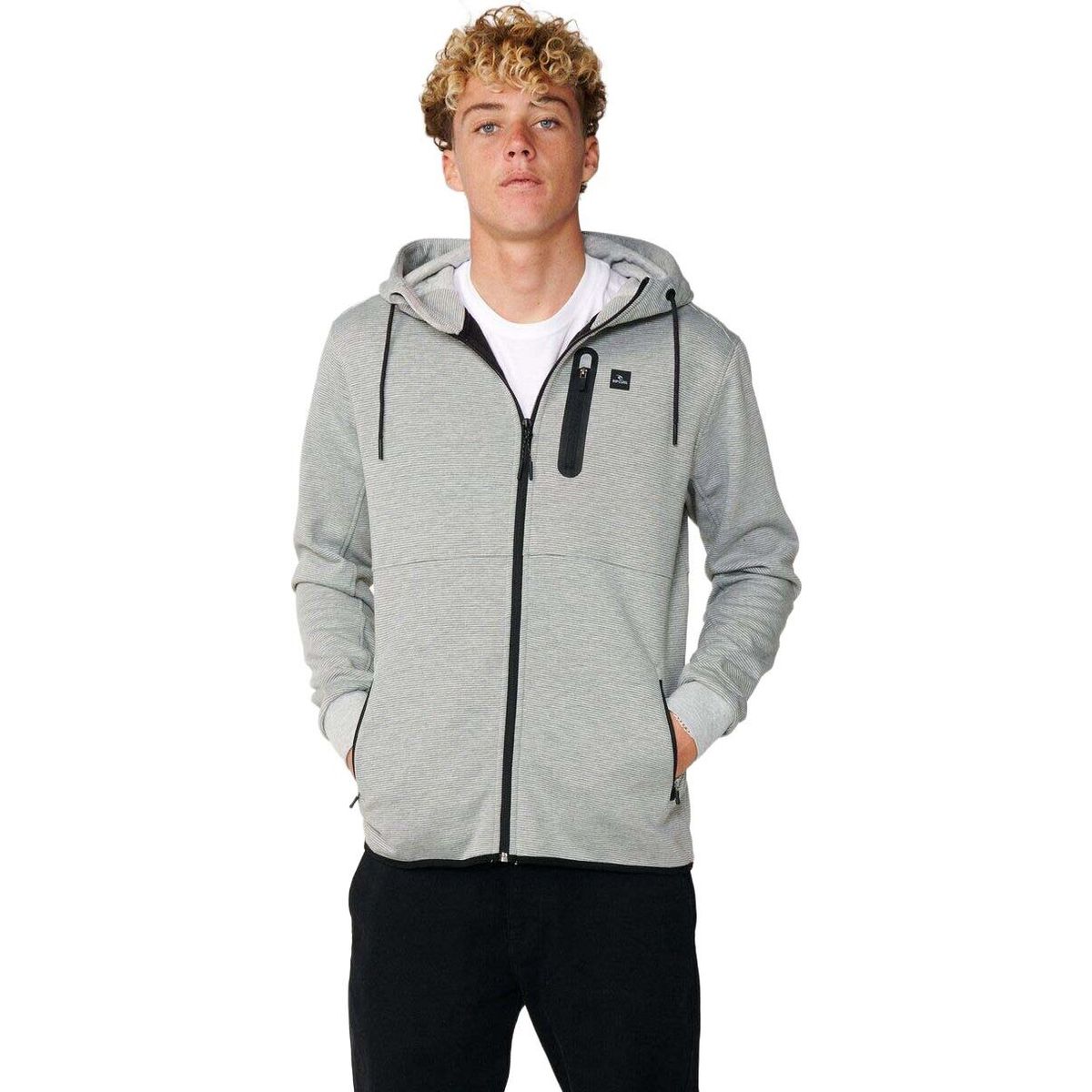 RipCurl Anti Series Departed Zip Thru grey (0080) S CFEDB9-0080-S