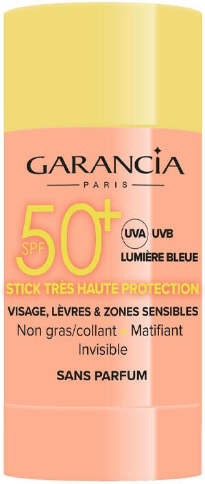 Garancia Stick Solaire Invisible SPF50+ Protection solaire visage