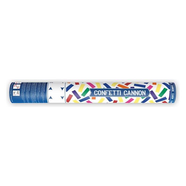 Partydeco Konfettikanone - 40cm - Papierstreifen - Bunt (1 Stk.) (TUKN40)