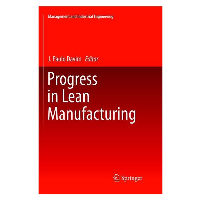 Springer Progress in Lean Manufacturing (Englisch, Softcover, J. Paulo Davim) (56043074)