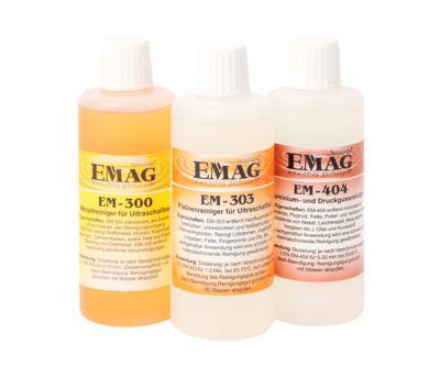 Komplettset Ultraschallreiniger Konzentrate EMAG Werkstatt, 3 x jeweils 100 ml, für Werkstätten
