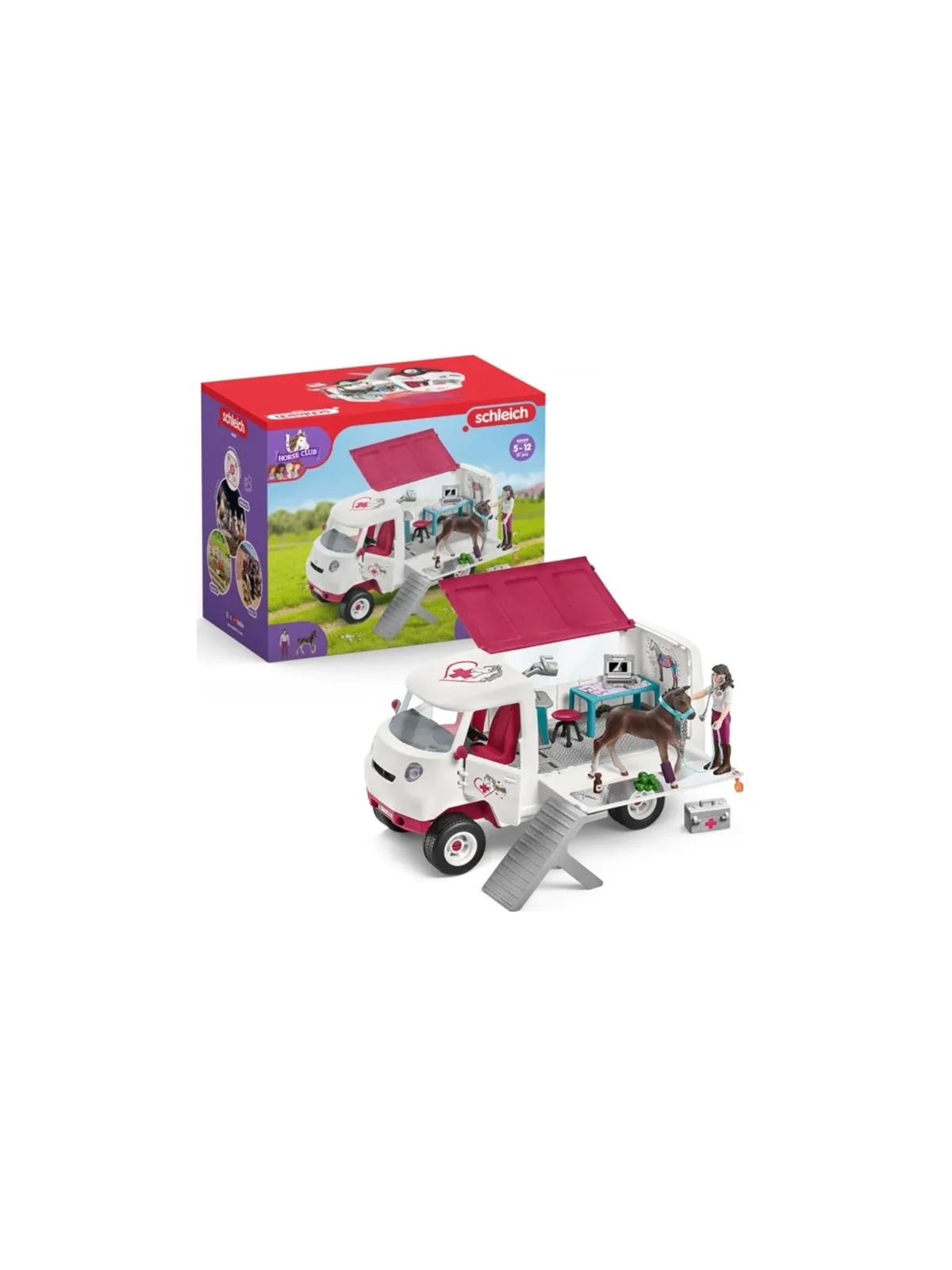 Schleich Mobile Vet with Hanoverian Foal