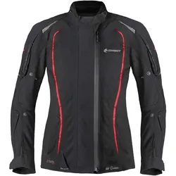 Germot MotoQueen Damen Motorradjacke Laminat - schwarz-rot - 40D