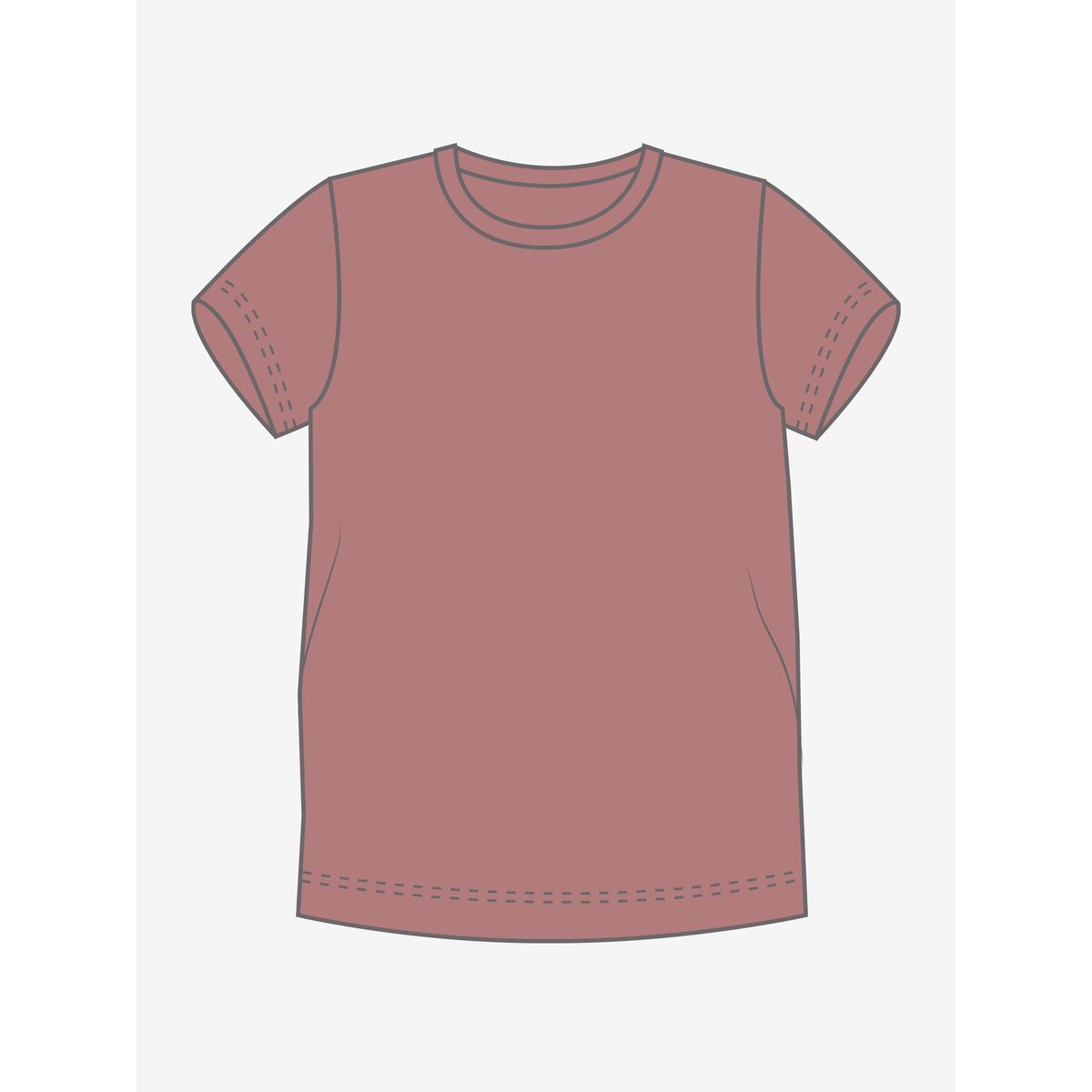 Minymo Blouse SS withered rose (4435) 122 5214-4435-122