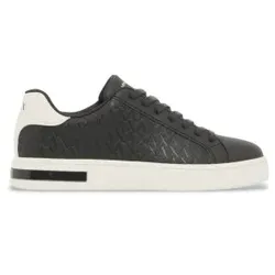 A|X Armani Exchange für Herren. XM000140AF11916M8460 Sneaker London mit Textur schwarz (11), Braun, Stoff, Wohnung, Keine, Lässig