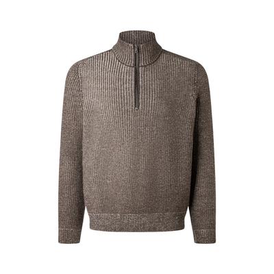 Strickpullover MAERZ MUENCHEN "Maerz Muenchen 419901 Strickpullover Herren Bekleidung", Herren, Gr. 52, braun, 100% Schurwolle, Pullover Strickpullover