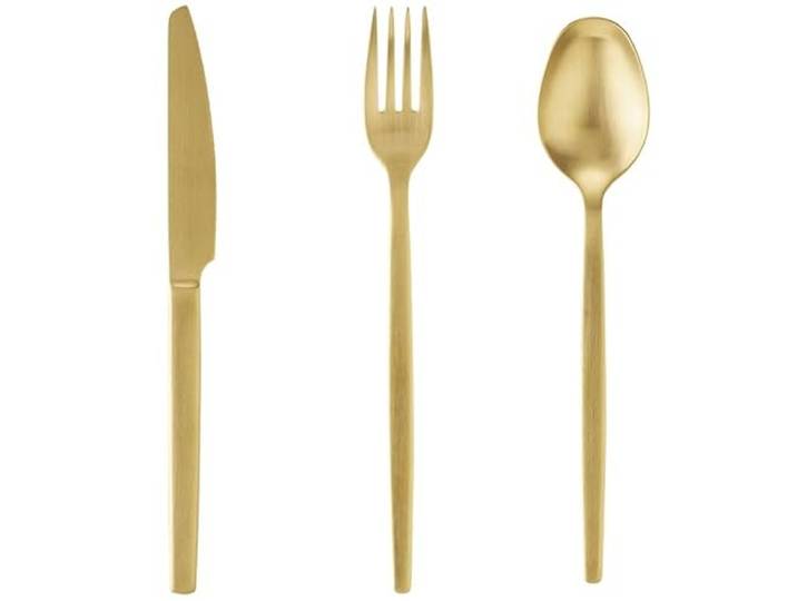36 tlg. Besteckset ALEX GOLD, mit gold, matte PVD Beschichtung, Chromnickelstahl 18/10