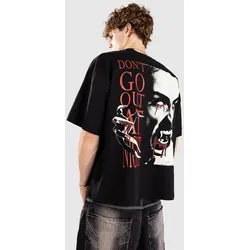Vitriol Never Trust Shadows Cropped T-Shirt limo black Gr. XL