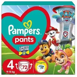 Pampers Active Baby Pants Windel-Hose - Hundepatrouillenschein, Gr. 4, 9-15kg, 72 Stk. (Gr. 4, Tragepack, 72 Stk.)